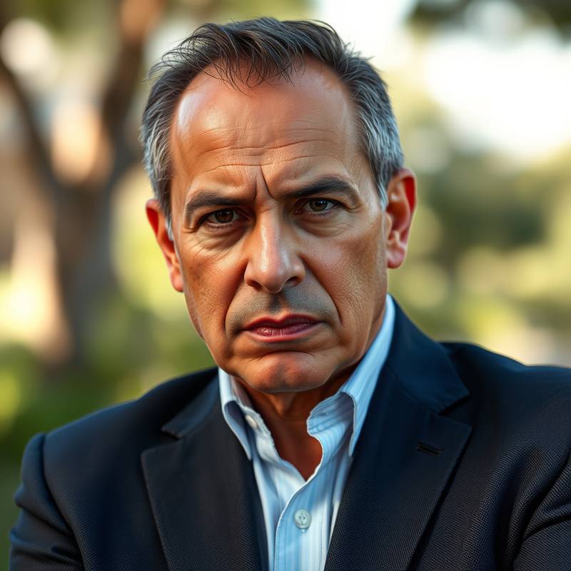Retrato del instructor Miguel Ángel Ruiz, con una expresión seria y profesional